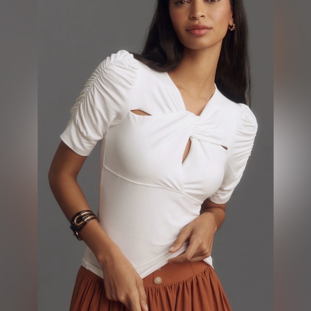 Walter Baker White Sylvie Top Large